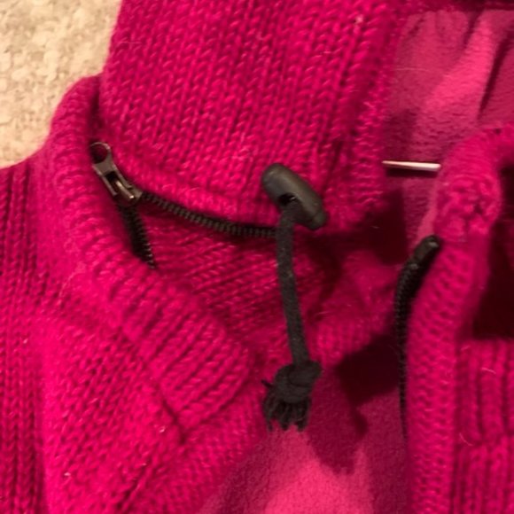 Pink Women's Wool Fleece Jacket - Picture 3 of 3